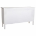 Credenza Alexandra House Living Bianco Metallo Vetro Legno di abete 38 x 80 x 140 cm