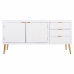 Aparador Alexandra House Living Blanco Dorado Madera MDF 42 x 71 x 145 cm