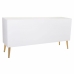 Puhvetkapp Alexandra House Living Valge Kuldne Puit MDF 42 x 71 x 145 cm