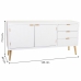 Skænk Alexandra House Living Hvid Gylden Træ MDF 42 x 71 x 145 cm