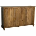 Credenza Alexandra House Living Nero Legno Vetro 40 x 100 x 160 cm