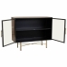 Credenza Alexandra House Living Marrone Metallo Vetro Legno di abete Legno MDF 35 x 80 x 100 cm