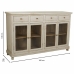 Sideboard Alexandra House Living White Wood Glass 40 x 100 x 160 cm