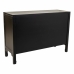 Credenza Alexandra House Living Nero Rattan Legno di abete 36 x 73 x 106 cm