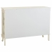 Buffet Alexandra House Living Blanc verre Bois d'épicéa Bois MDF 40 x 101 x 142 cm