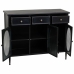 Buffet Alexandra House Living Noir Métal verre 40 x 80 x 100 cm