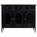 Credenza Alexandra House Living Nero Metallo Vetro 40 x 80 x 100 cm