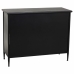 Buffet Alexandra House Living Noir Métal verre 40 x 80 x 100 cm