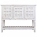 Buffet Alexandra House Living Blanc Naturel Bois de manguier 42 x 130 x 101 cm