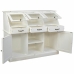 Buffet Alexandra House Living Blanc verre Bois de manguier 45 x 106 x 125 cm