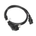 Cable de Alimentación Lanberg CA-C13C-10CC-0018-BK Negro 1,8 m