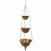 Jardinière suspendue Alexandra House Living Doré Fer 33 x 122 x 33 cm