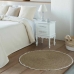 Covor Alexandra House Living Alb Natural 100 x 100 cm Circular