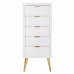 Caisson à Tiroirs Alexandra House Living Doré Bois MDF 36 x 100 x 42 cm