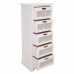 Cassettiera Alexandra House Living Bianco Canna Legno di paulownia Legno MDF 29 x 91 x 35 cm