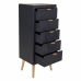 Chest of drawers Alexandra House Living Golden Dark grey MDF Wood 36 x 100 x 42 cm