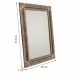 Lustro ścienne Alexandra House Living Szkło Drewno MDF 1 x 57 x 42 cm