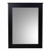 Wall mirror Alexandra House Living Black Glass Fir wood 3 x 90 x 70 cm