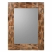 Zidno ogledalo Alexandra House Living Prirodno Drvo MDF 84 x 2 x 62 cm