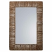 Wall mirror Alexandra House Living Brown Jute 3 x 61 x 91 cm