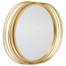 Espejo de pared Alexandra House Living Oro Metal Hierro Espejo 4 x 49 x 66 cm