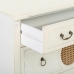 Chest of drawers Alexandra House Living White Rattan Fir wood MDF Wood 72 x 38 x 88 cm