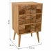 Cajonera Alexandra House Living Natural Madera de Paulonia 75 x 38 x 45 cm