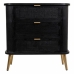 Commode Alexandra House Living Noir Bois MDF 35 x 81 x 80 cm