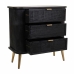 Commode Alexandra House Living Noir Bois MDF 35 x 81 x 80 cm