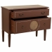 Chest of drawers Alexandra House Living Brown Natural Rattan Fir wood MDF Wood 38 x 72 x 88 cm