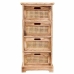 Caisson à Tiroirs Alexandra House Living Canne Bois de paulownia 29 x 75 x 35 cm