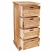 Schubladenschrank Alexandra House Living Rohrstock Paulonia-Holz 29 x 75 x 35 cm