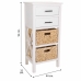 Cassettiera Alexandra House Living Bianco Legno MDF Fibra naturale 92 x 32 x 44 cm