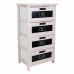 Cassettiera Alexandra House Living Bianco Legno di paulownia 29 x 73 x 40 cm