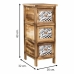 Cassettiera Alexandra House Living Marrone Legno Legno di paulownia 32 x 63 x 26 cm