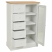 Caisson à Tiroirs Alexandra House Living Blanc Naturel Bois de paulownia Bois MDF 35 x 110 x 72 cm