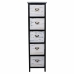 Chest of drawers Alexandra House Living White Black Paolownia wood 32 x 98 x 26 cm