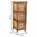 Cassettiera Alexandra House Living Marrone Legno Legno di paulownia 26 x 61 x 22 cm