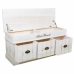 Banc de coffre Alexandra House Living Blanc Bois de paulownia Bois MDF 35 x 50 x 102 cm