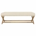 Bench Alexandra House Living Cream Rubber Wood 46 x 45 x 130 cm