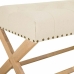 Bench Alexandra House Living Cream Rubber Wood 46 x 45 x 130 cm