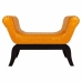 Banqueta Alexandra House Living Laranja Poliuretano Madeira MDF 40 x 65 x 90 cm