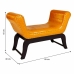 Banqueta Alexandra House Living Laranja Poliuretano Madeira MDF 40 x 65 x 90 cm