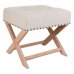 Banqueta Alexandra House Living Cinzento Creme 46 x 46 x 49 cm