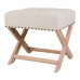 Taboret Alexandra House Living Szary Krem 46 x 46 x 49 cm