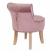 Banqueta Alexandra House Living Cor de Rosa Veludo Borracha 46 x 58 x 45 cm