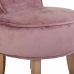 Banqueta Alexandra House Living Cor de Rosa Veludo Borracha 46 x 58 x 45 cm