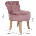 Banqueta Alexandra House Living Cor de Rosa Veludo Borracha 46 x 58 x 45 cm