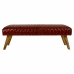 Banqueta Alexandra House Living Couro Madeira de mangueira 53 x 38 x 115 cm