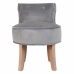 Banqueta Alexandra House Living Gris Terciopelo Goma 46 x 58 x 45 cm